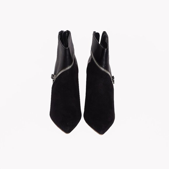 Rock & Republic Corbett Black Pointed Toe Zip Up Ankle Bootie Size 10 NIB - Picture 3 of 6